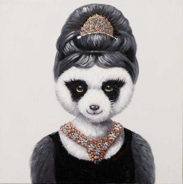 Tableau pop art princesse panda