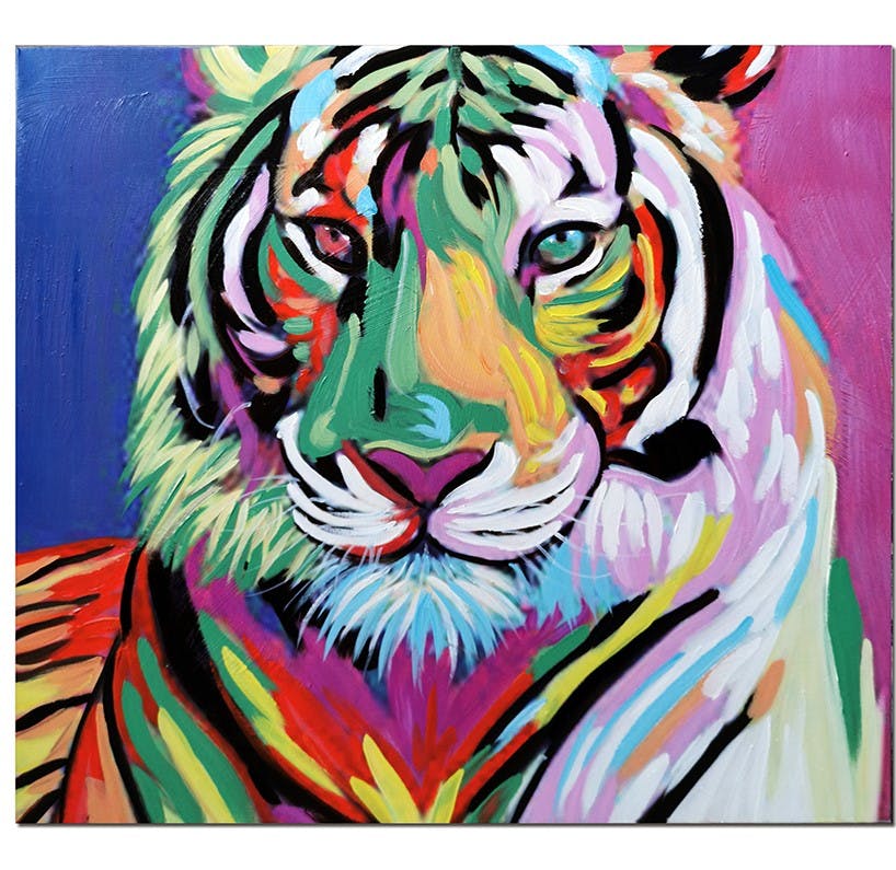 Tableau pop art tigre