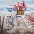 Tableau Vélo sur la plage 60x80 Peinture acrylique