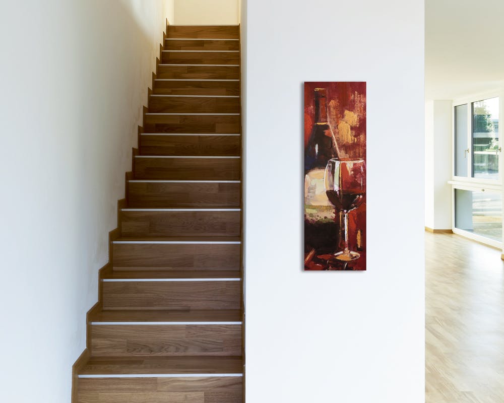 TABLEAU VINO ABSTRAIT ACRILIQUE