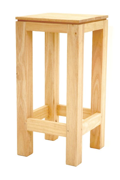 Tabouret de Bar Hévéa 34x34x70cm HELENA