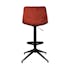 Tabouret de bar pivotant motif damier, velours rouge (lot de 2) PALERME