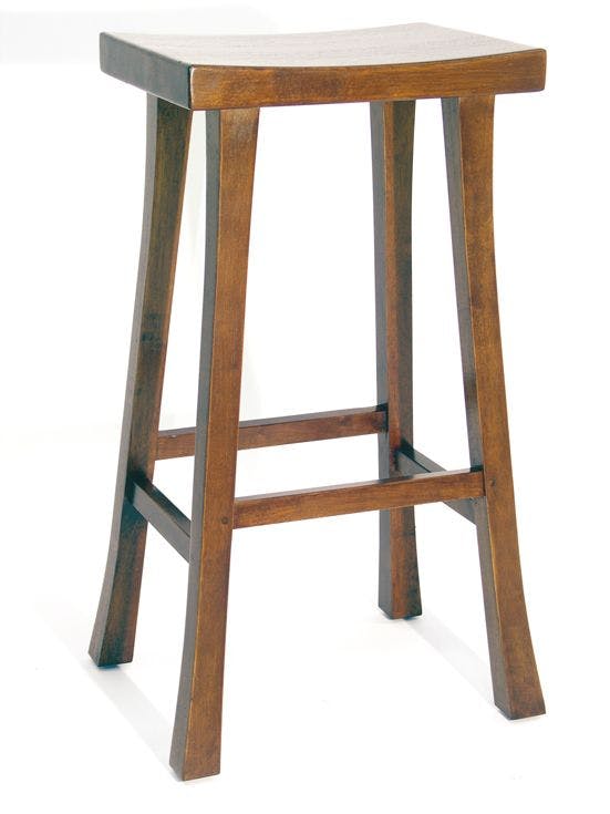 Tabouret haut hévéa 76cm MAORI