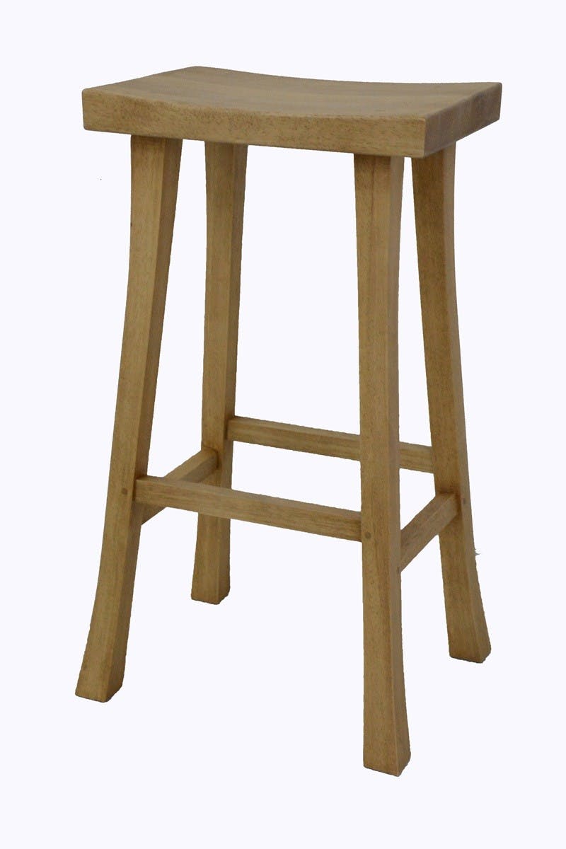 Tabouret haut hévéa 76cm MAORI