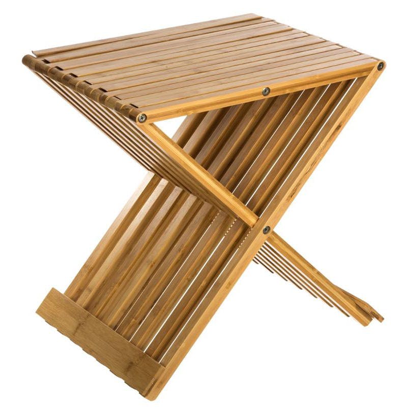 Tabouret pliant en bambou