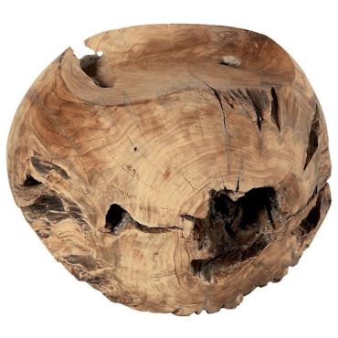 Tabouret teck massif boule ARIZONA