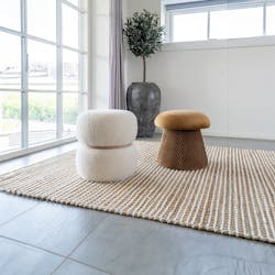 Tapis bohème en jute et laine texturé 200x300 cm FEZ