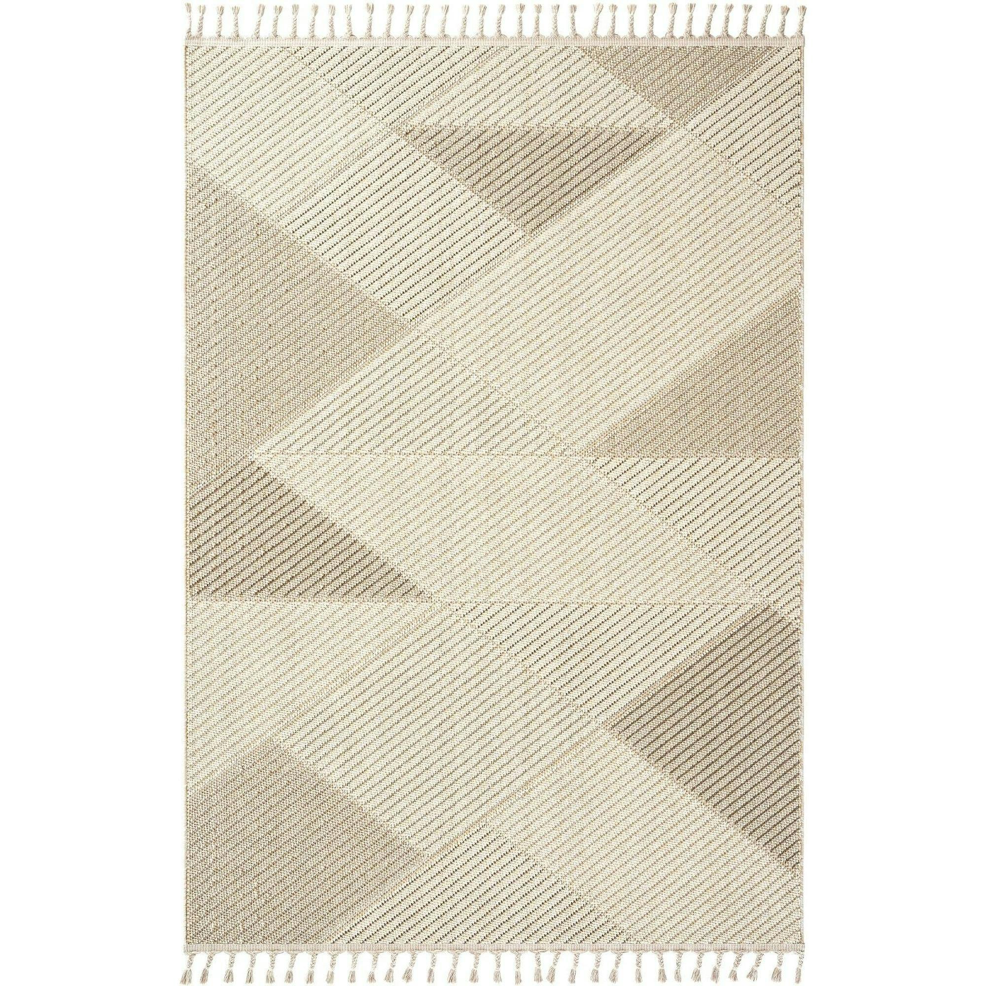 Tapis de salon beige – motif chevrons, 120x180 cm ISTANBUL