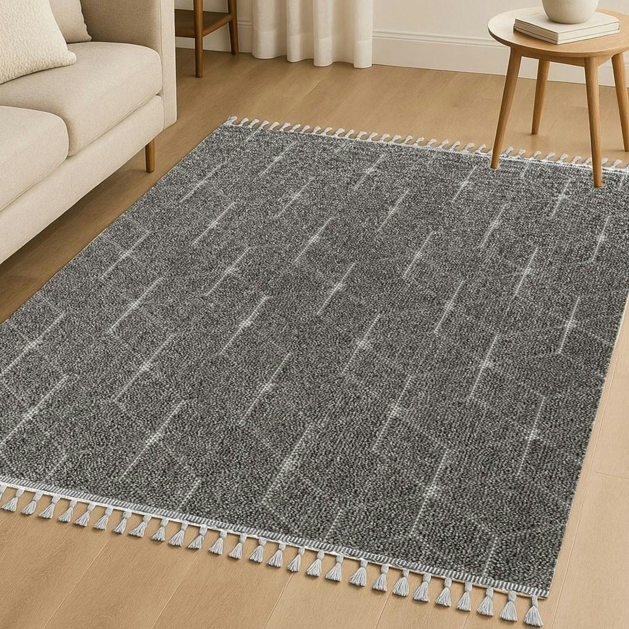Tapis de salon gris – effet 3D, 120x180 cm ISTANBUL