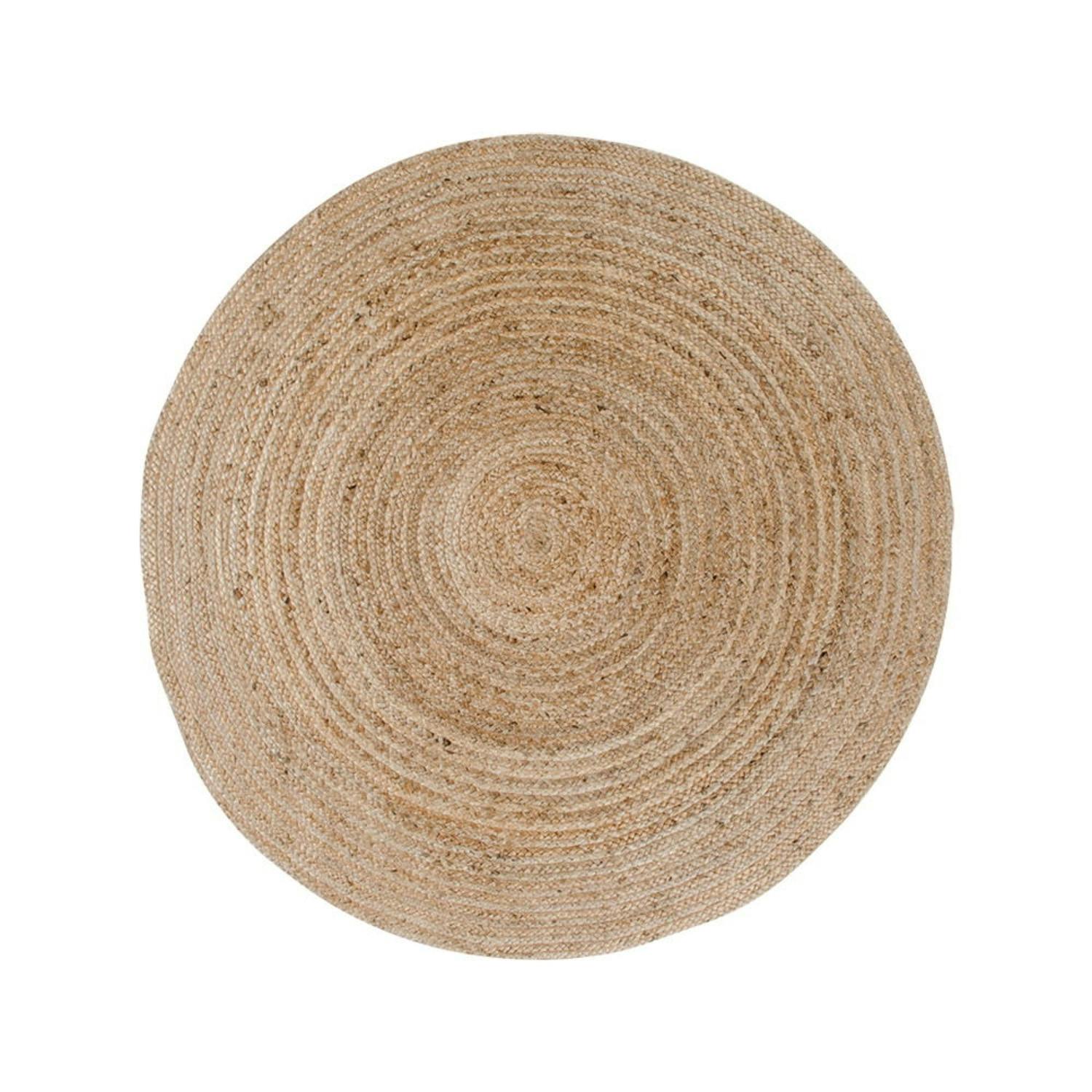 Tapis de salon rond en jute tressée ⌀120 cm FEZ