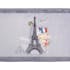 Tapis de sol gris touché doux décor Tour Eiffel romantique 45x75cm METROPOLE