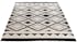 Tapis en coton motif ethnique noir et blanc 200x300cm