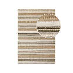 Tapis en jute et laine à motifs linéaires 200x300 cm FEZ