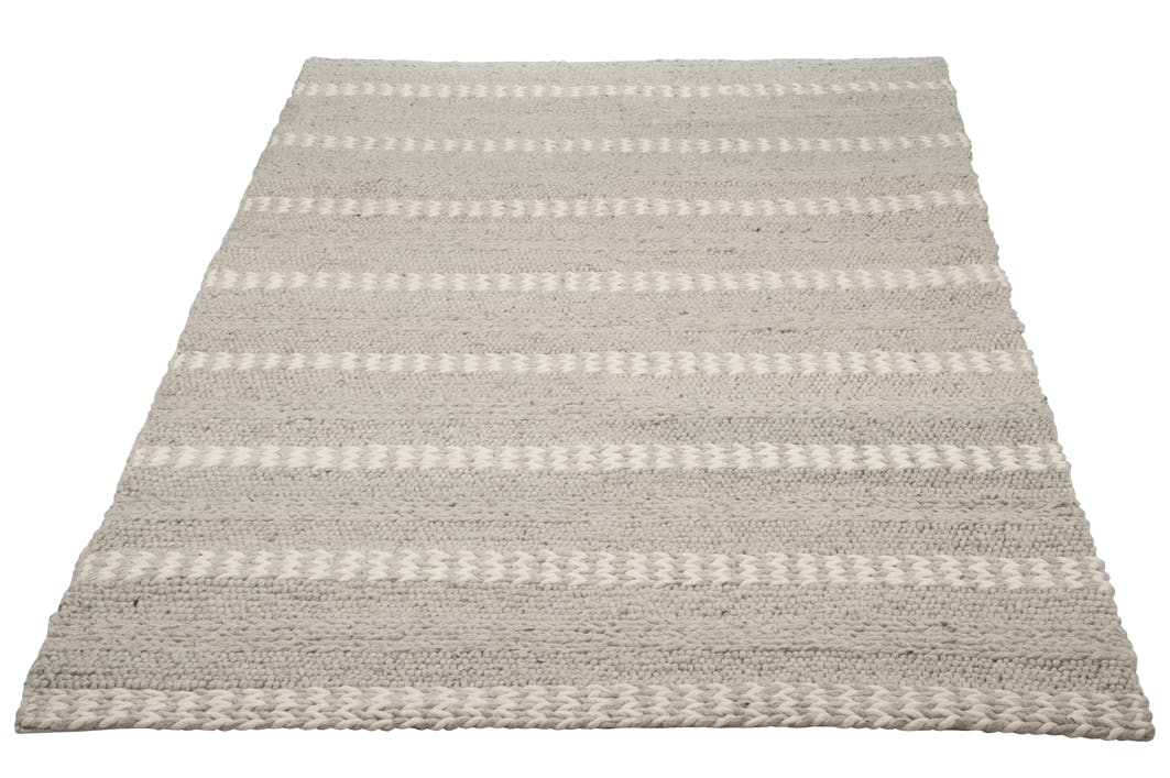 Tapis en viscose laine beige et grise 300x200cm