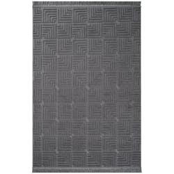 Tapis gris foncé – motif carré, 120x180 cm ISTANBUL