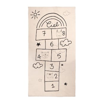 Tapis marelle beige