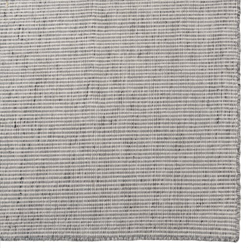 Tapis rectangulaire 160 x 230 cm laine tissée gris chiné