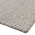 Tapis rectangulaire 160 x 230 cm laine tissée gris chiné