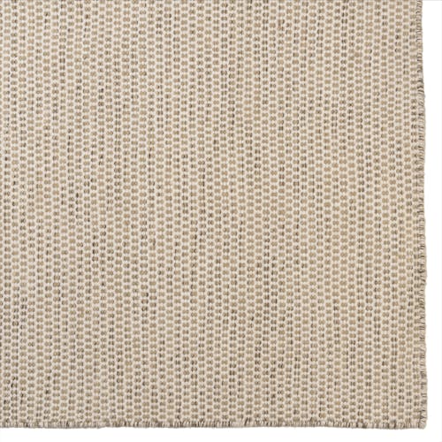 Tapis rectangulaire 160 x 230 cm laine tissée marron chiné