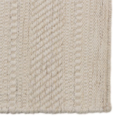 Tapis rectangulaire 160 x 230 cm laine tressage naturel