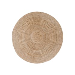 Tapis rond en jute tressée Ø90 cm - style bohème et nature FEZ