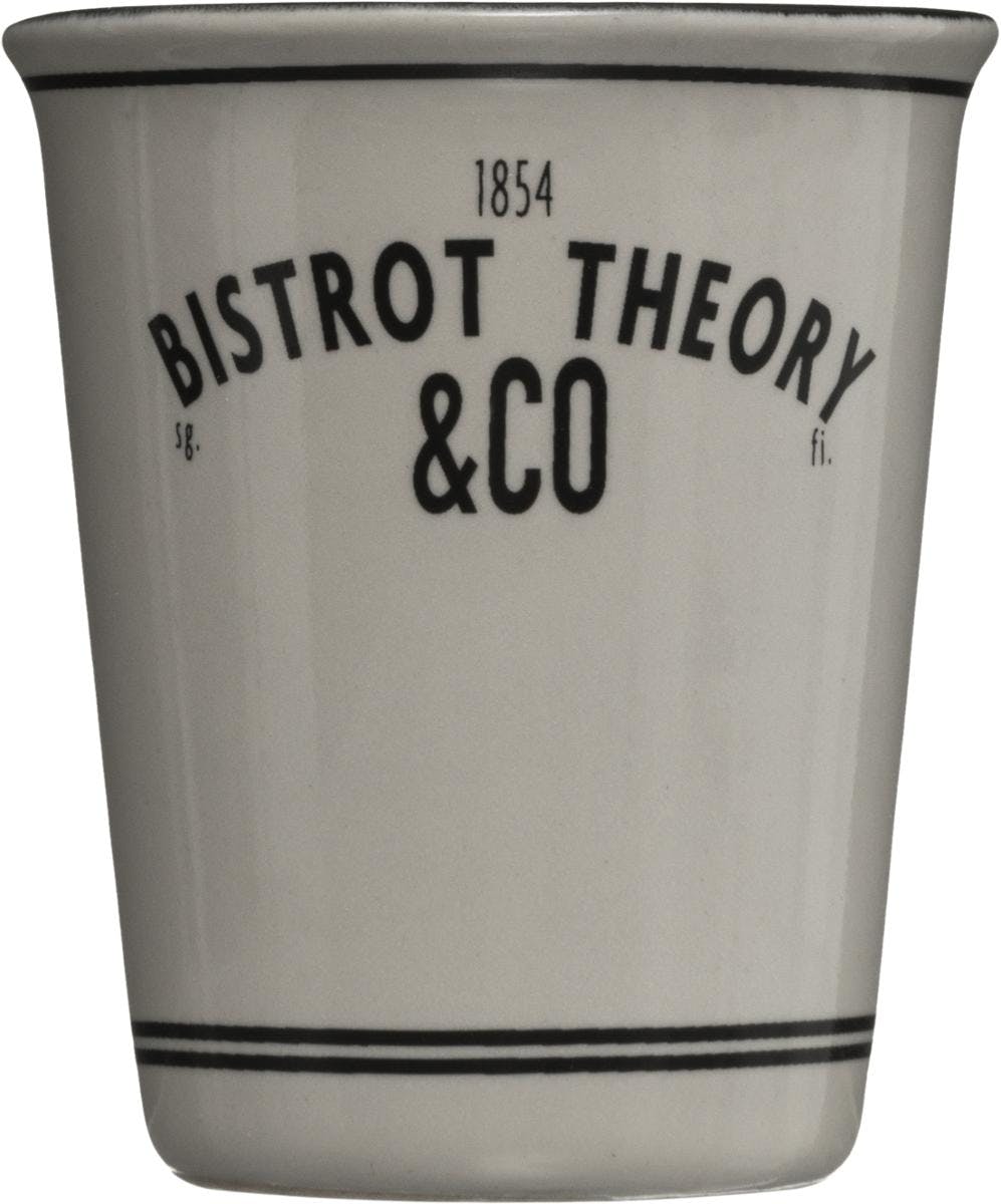 Tasse gobelet "Bistrot" gris 10 cl