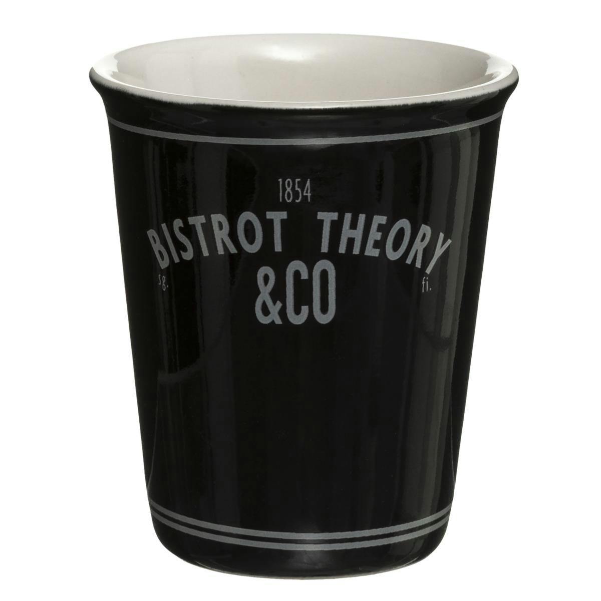 Tasse gobelet "Bistrot" noir 10 cl