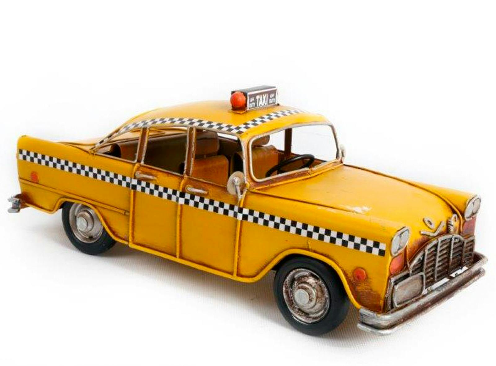Taxi New Yorkais jaune 28 cm