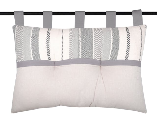 Tête de lit à bandes grises 45 x 70 cm