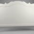Tête de lit acajou blanc 140cm - collection APOLLINE - AMADEUS