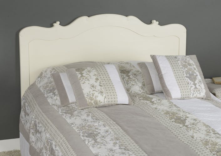 Tête de lit acajou blanc 140cm - collection APOLLINE - AMADEUS