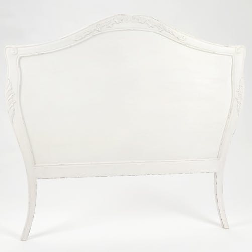 Tête de lit blanche 120 cm shabby romantique bois vieilli COMTESSE AMADEUS