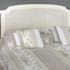 Tête de lit cannée 140 cm en Acajou blanc classique chic Helena  L145 x H120 AMADEUS