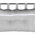 Tête de lit charme couleur gris rayé et blanc avec dentelle 45x70cm 100% coton ANGELE GRIS
