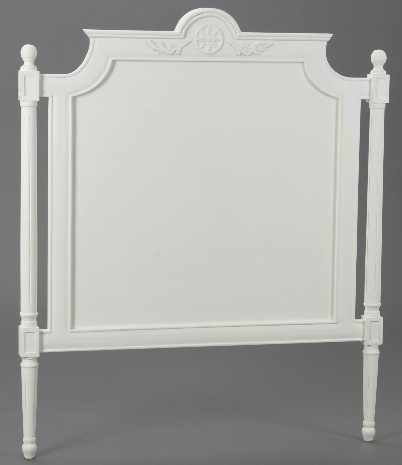 Tête de lit Classique Chic AGATHE L 105 X H 125 X P 5 Blanc Antique AMADEUS