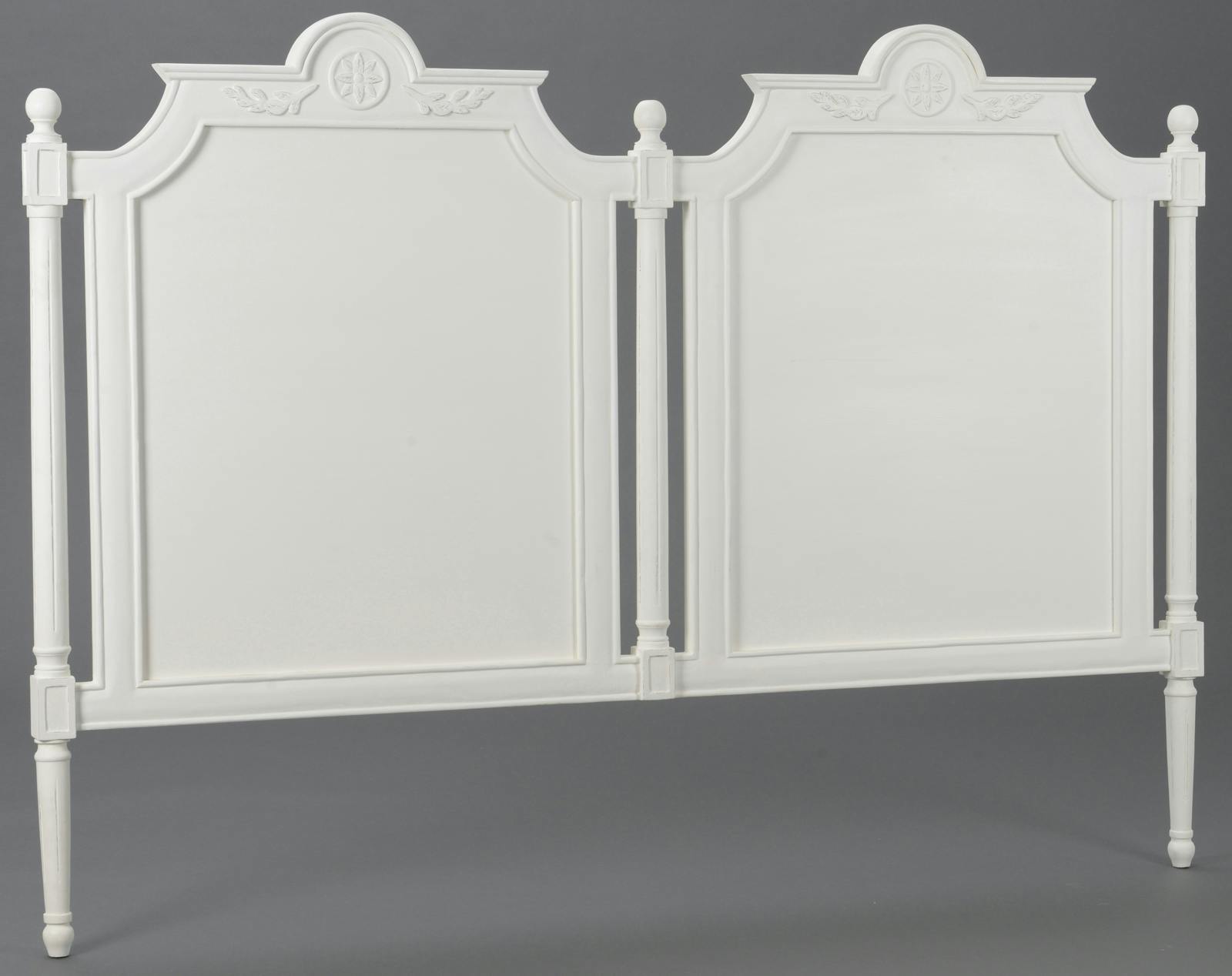 Tête de lit Classique Chic AGATHE L 175 X H 125 X P 5 Blanc Antique AMADEUS