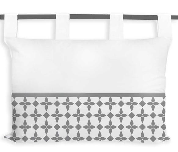 Tête de lit damier blanc 45x70cm
