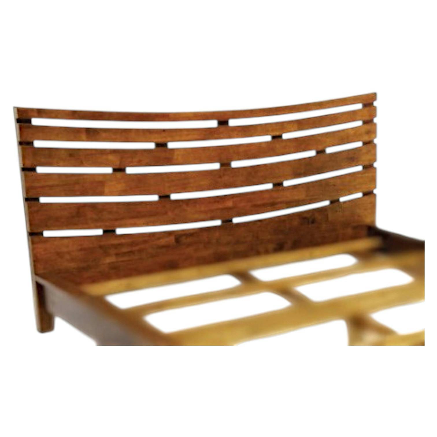 Tête de lit incurvée Hévéa pour lit couchage 160 164x100cm NIAGARA