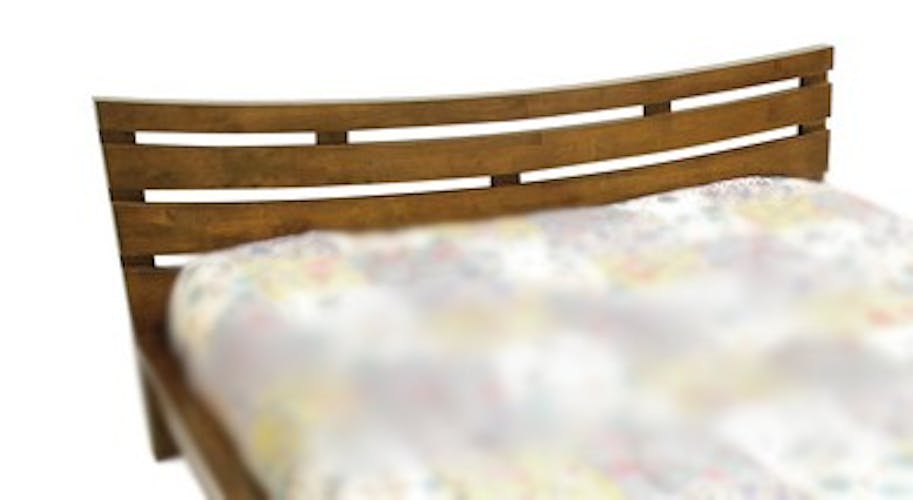 Tête de lit incurvée Hévéa pour lit couchage 180 195x80cm NIAGARA