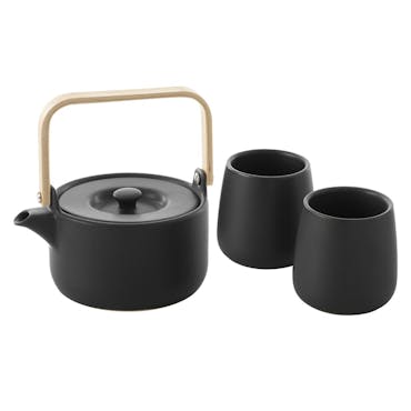  Théière 50cl + 2 mugs 20cl noirs