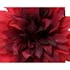 Tige 2 fleurs Dahlia rouge en polyester 68 cm