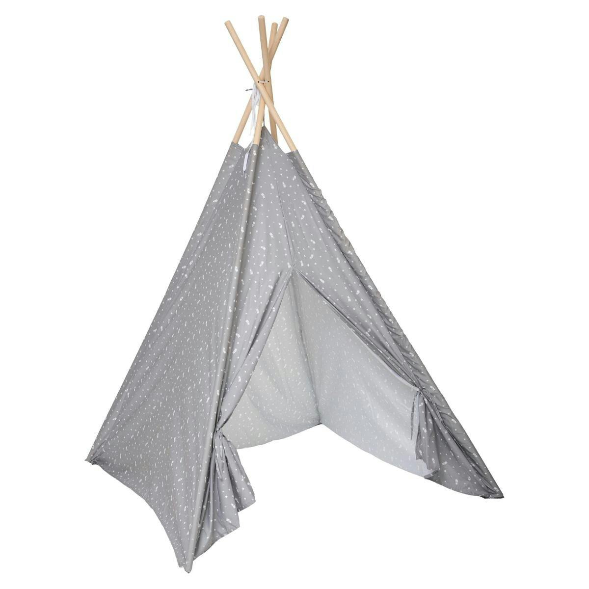 Tipi enfant gris foncé étoilé