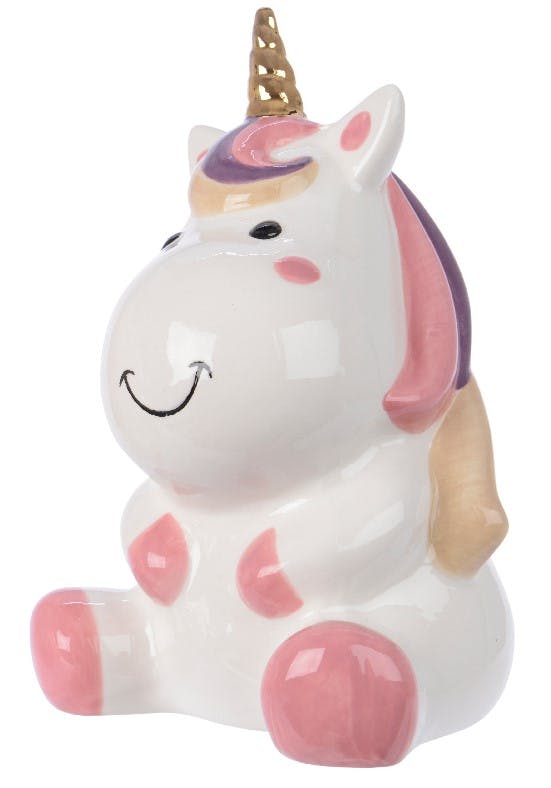 Tirelire Licorne assise