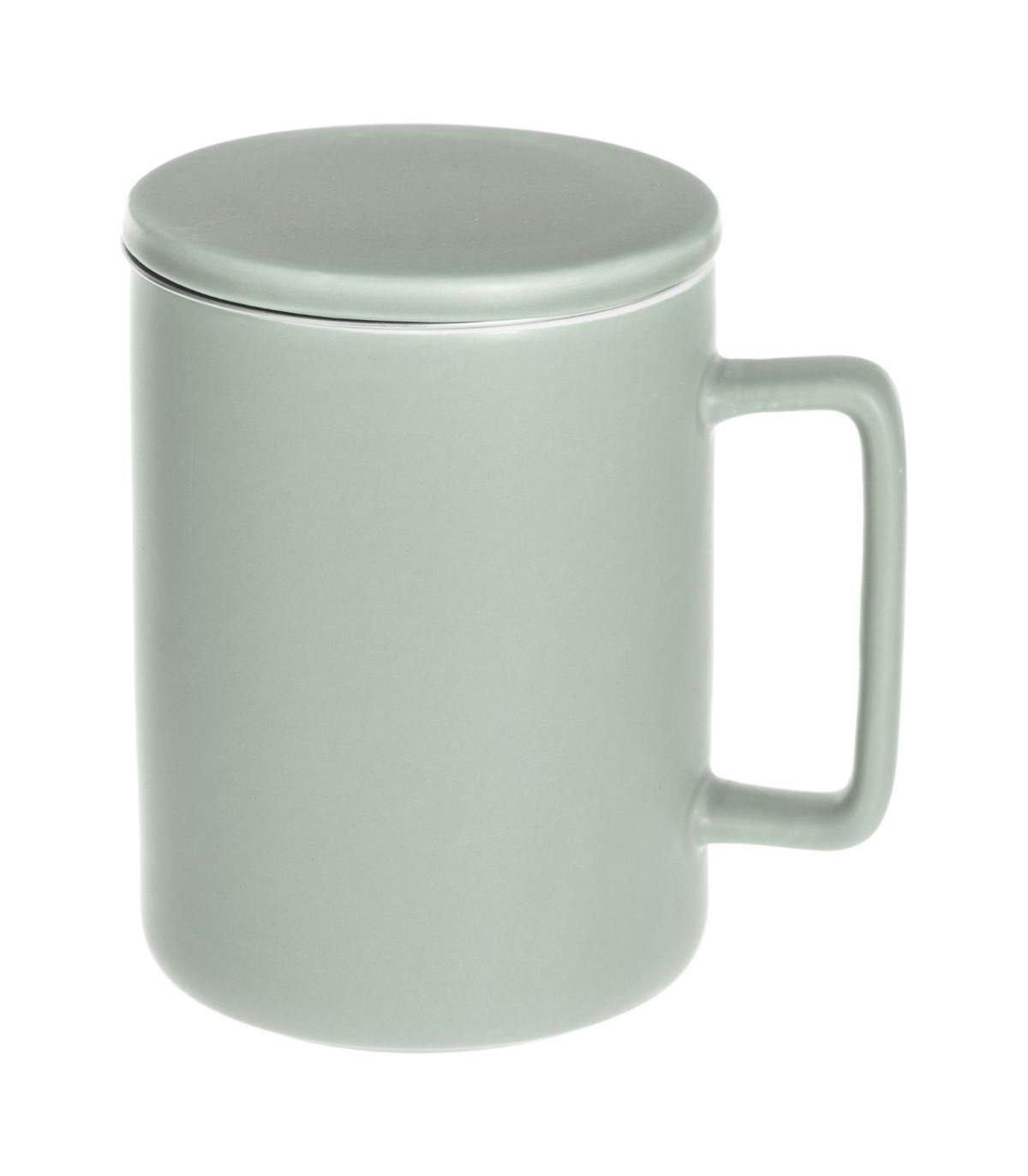 Tisanière avec filtre vert pastel