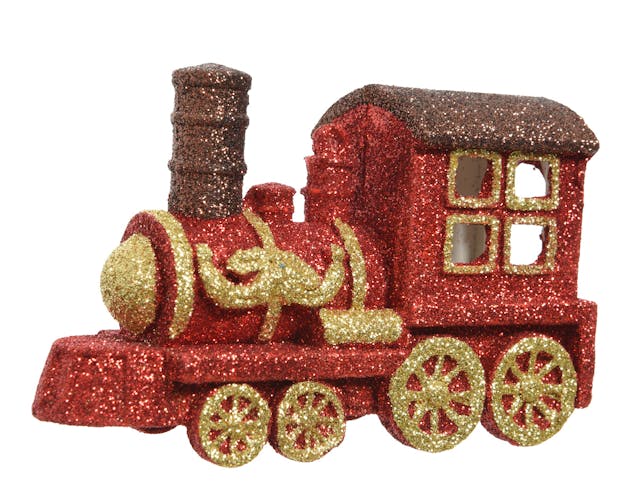 Train décoré Noël à suspendre