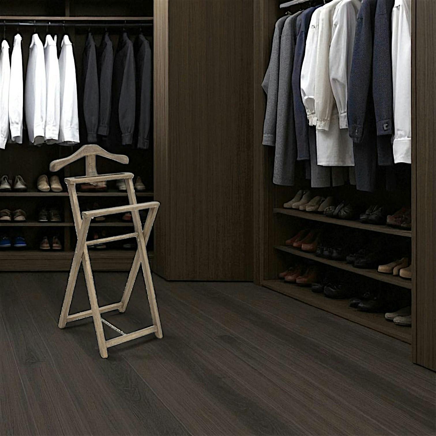 Valet de chambre pliable hévéa TRADITION