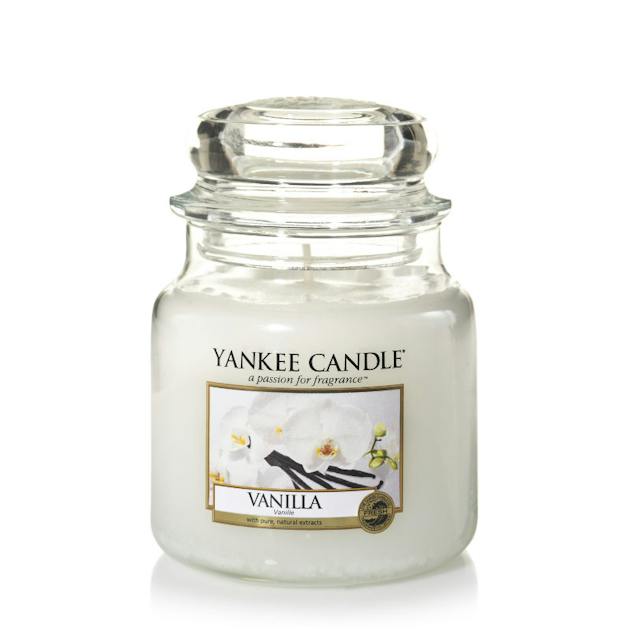 Yankee Candle bougie jarre parfumée | moyenne taille | Fête scintillante | jusqu'à 75 heures de combustion