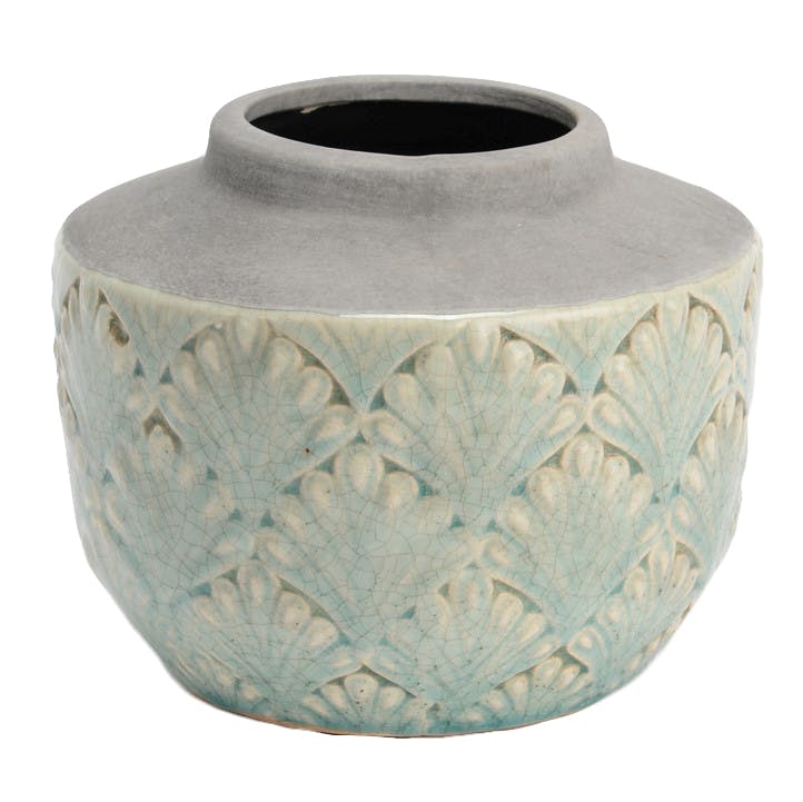 Vase céramique motifs art déco
