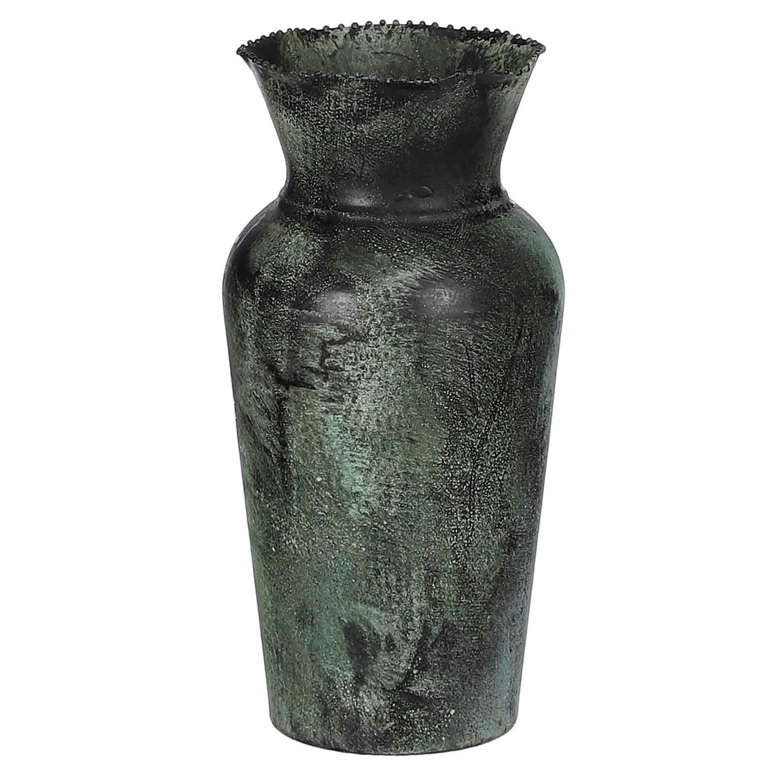 Vase col évasé vert