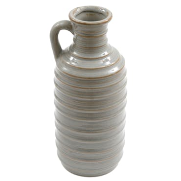  Vase en grès beige avec anse 26 cm